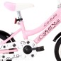 vidaXL Kinderfahrrad mit Frontgepäckträger 12 Zoll Weiß und Rosa vidaXL Kinderfahrrad mit Frontgepäckträger 12 Zoll Weiß und Rosa