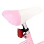 vidaXL Kinderfahrrad mit Frontgepäckträger 12 Zoll Weiß und Rosa vidaXL Kinderfahrrad mit Frontgepäckträger 12 Zoll Weiß und Rosa