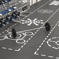 vidaXL Langhantel mit Hantelscheiben Set 30 kg Gusseisen