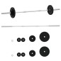 vidaXL Langhantel mit Hantelscheiben Set 30 kg Gusseisen vidaXL Langhantel mit Hantelscheiben Set 30 kg Gusseisen