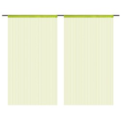vidaXL Fadenvorhänge 2 Stk. 140 x 250 cm Grün