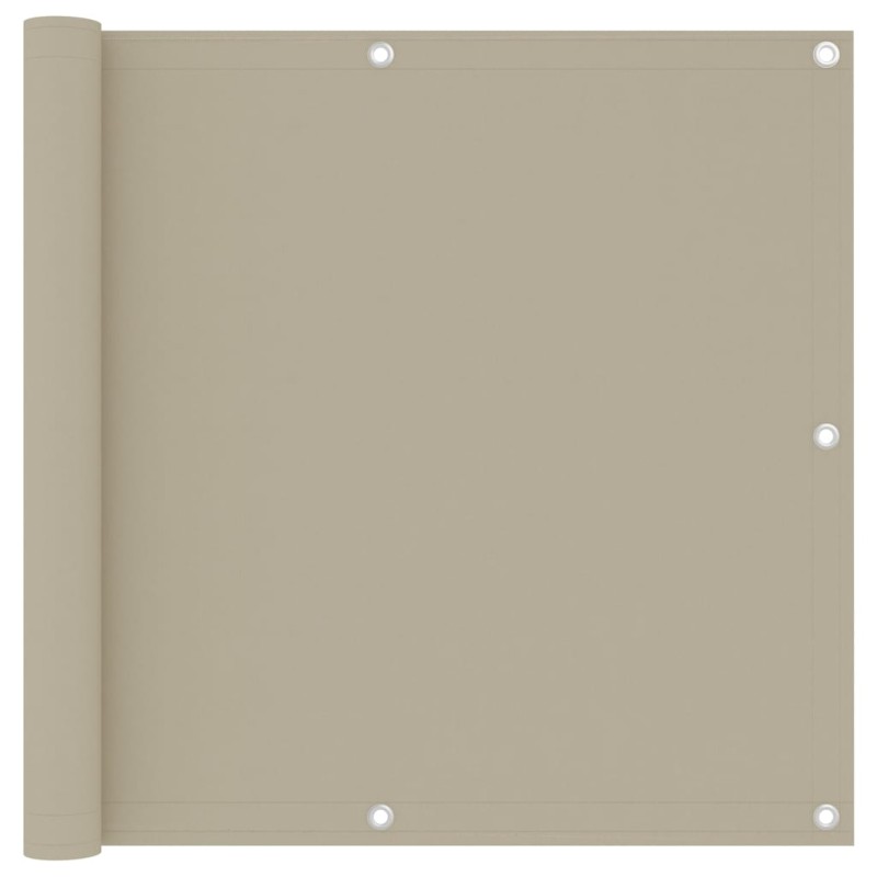 vidaXL Balkon-Sichtschutz Beige 90x500 cm Oxford-Gewebe vidaXL Balkon-Sichtschutz Beige 90x500 cm Oxford-Gewebe