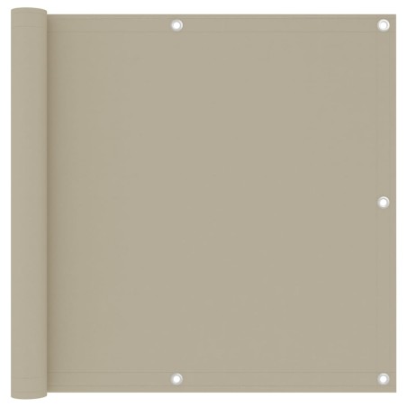 vidaXL Balkon-Sichtschutz Beige 90x500 cm Oxford-Gewebe
