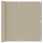 vidaXL Balkon-Sichtschutz Beige 90x500 cm Oxford-Gewebe vidaXL Balkon-Sichtschutz Beige 90x500 cm Oxford-Gewebe