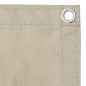 vidaXL Balkon-Sichtschutz Beige 90x500 cm Oxford-Gewebe vidaXL Balkon-Sichtschutz Beige 90x500 cm Oxford-Gewebe