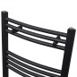 Handtuchheizkörper Warmwasser Gebogen Schwarz 500x1160 mm Handtuchheizkörper Warmwasser Gebogen Schwarz 500x1160 mm