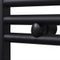 Handtuchheizkörper Warmwasser Gebogen Schwarz 500x1160 mm Handtuchheizkörper Warmwasser Gebogen Schwarz 500x1160 mm