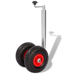 vidaXL Anhänger Stützrad mit 2 Luftreifen 200 kg