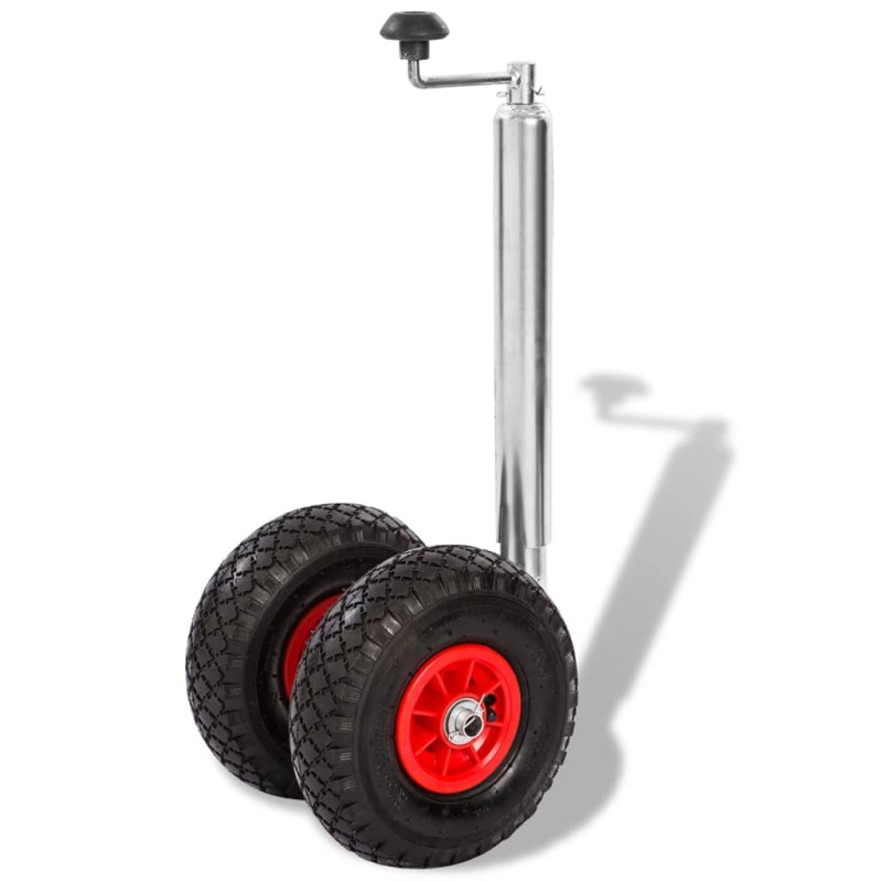 vidaXL Anhänger Stützrad mit 2 Luftreifen 200 kg vidaXL Anhänger Stützrad mit 2 Luftreifen 200 kg