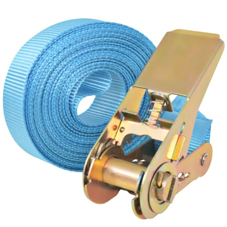 vidaXL Ratschen-Spanngurte 4 Stk. 0,8 Tonnen 6m×25mm Blau