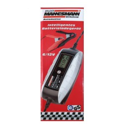 Brüder Mannesmann Batterieladegerät 6/12 V mit LCD-Display