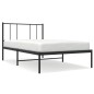 vidaXL Bettgestell mit Kopfteil Metall Schwarz 100x200 cm vidaXL Bettgestell mit Kopfteil Metall Schwarz 100x200 cm