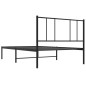 vidaXL Bettgestell mit Kopfteil Metall Schwarz 100x200 cm vidaXL Bettgestell mit Kopfteil Metall Schwarz 100x200 cm