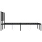 vidaXL Bettgestell mit Kopfteil Metall Schwarz 150x200 cm vidaXL Bettgestell mit Kopfteil Metall Schwarz 150x200 cm