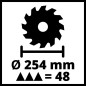 Einhell Zug-Kapp-Gehrungssäge TC-SM 254 1800 W Einhell Zug-Kapp-Gehrungssäge TC-SM 254 1800 W