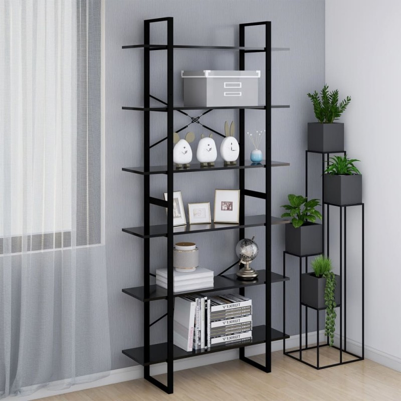 vidaXL Hochschrank Schwarz 100x30x210 cm Holzwerkstoff vidaXL Hochschrank Schwarz 100x30x210 cm Holzwerkstoff