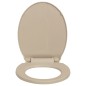 vidaXL Toilettensitz mit Absenkautomatik Beige Oval vidaXL Toilettensitz mit Absenkautomatik Beige Oval
