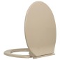 vidaXL Toilettensitz mit Absenkautomatik Beige Oval vidaXL Toilettensitz mit Absenkautomatik Beige Oval