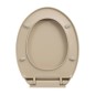 vidaXL Toilettensitz mit Absenkautomatik Beige Oval vidaXL Toilettensitz mit Absenkautomatik Beige Oval