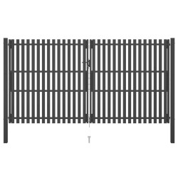 vidaXL Gartentor Stahl 4x2,5 m Anthrazit