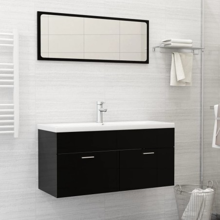 vidaXL Einbauwaschbecken mit Wasserhahn 101x39x18 cm Keramik Weiß