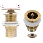 vidaXL Ablaufgarnitur ohne Überlauf Golden 6,4x6,4x9,1 cm vidaXL Ablaufgarnitur ohne Überlauf Golden 6,4x6,4x9,1 cm