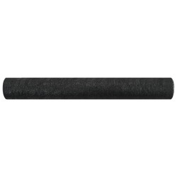 vidaXL Zaunblende Schwarz 1x25 m HDPE 75 g/m² 