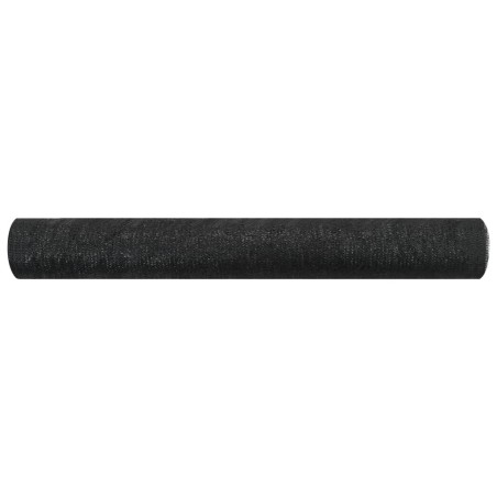 vidaXL Zaunblende Schwarz 1x25 m HDPE 75 g/m² 