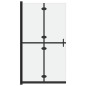 vidaXL Faltbare begehbare Duschwand ESG-Glas mattiert 100x190 cm vidaXL Faltbare begehbare Duschwand ESG-Glas mattiert 100x190 cm