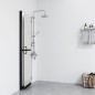 vidaXL Faltbare begehbare Duschwand ESG-Glas mattiert 100x190 cm vidaXL Faltbare begehbare Duschwand ESG-Glas mattiert 100x190 cm