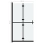 vidaXL Faltbare begehbare Duschwand ESG-Glas mattiert 100x190 cm vidaXL Faltbare begehbare Duschwand ESG-Glas mattiert 100x190 cm