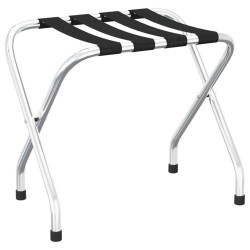 vidaXL Gepäckablage Schwarz und Silbern 56x40x49 cm 