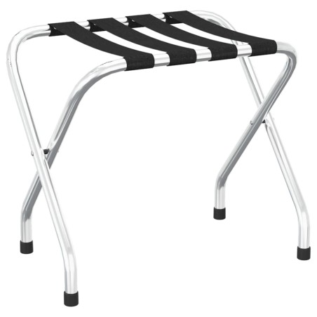 vidaXL Gepäckablage Schwarz und Silbern 56x40x49 cm 