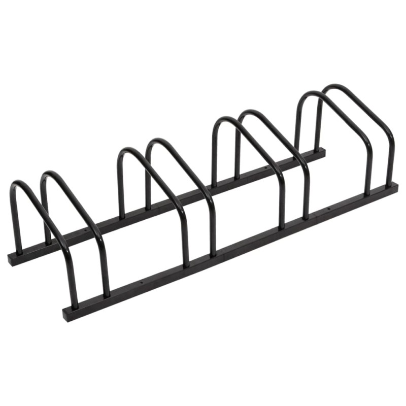 vidaXL Fahrradständer für 4 Fahrräder Schwarz Stahl vidaXL Fahrradständer für 4 Fahrräder Schwarz Stahl