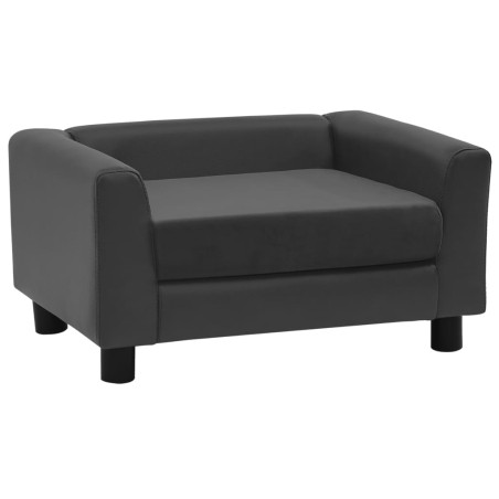 vidaXL Hundesofa Schaumstoffkissen 60x43x30 cm Plüsch & Kunstleder