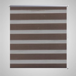 Doppelrollo 120 x 230 cm Kaffeebraun