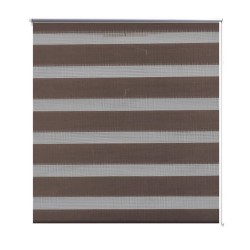 Doppelrollo 120 x 230 cm Kaffeebraun