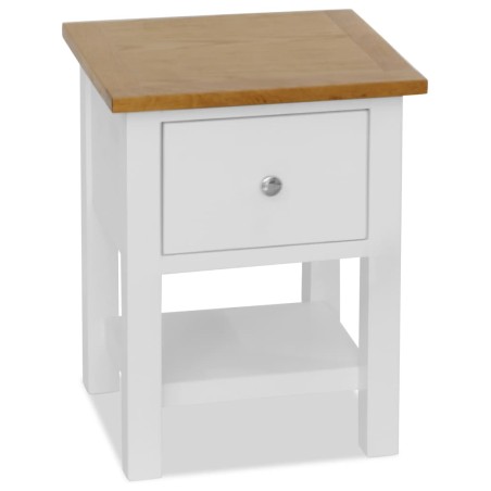 vidaXL Nachttisch 36x30x47 cm Massivholz Eiche 