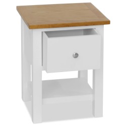 vidaXL Nachttisch 36x30x47 cm Massivholz Eiche 