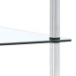 vidaXL Regal mit 4 Ablagen Transparent 40x40x100 cm Hartglas vidaXL Regal mit 4 Ablagen Transparent 40x40x100 cm Hartglas