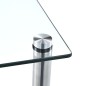 vidaXL Regal mit 4 Ablagen Transparent 40x40x100 cm Hartglas vidaXL Regal mit 4 Ablagen Transparent 40x40x100 cm Hartglas