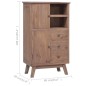 vidaXL Highboard 60 x 30 x 100 cm Massivholz Teak vidaXL Highboard 60 x 30 x 100 cm Massivholz Teak