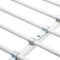 vidaXL Etagenbett mit Tischrahmen Weiß Metall 90x200 cm vidaXL Etagenbett mit Tischrahmen Weiß Metall 90x200 cm