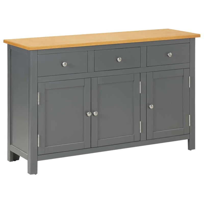 vidaXL Sideboard 110x33,5x70 cm Massivholz Eiche vidaXL Sideboard 110x33,5x70 cm Massivholz Eiche