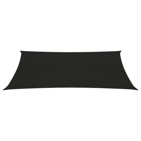 vidaXL Sonnensegel 160 g/m² Schwarz 4x6 m HDPE