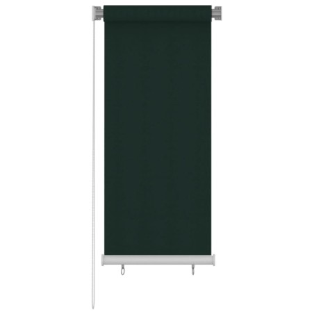 vidaXL Außenrollo 60x140 cm Dunkelgrün HDPE