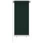 vidaXL Außenrollo 60x140 cm Dunkelgrün HDPE vidaXL Außenrollo 60x140 cm Dunkelgrün HDPE