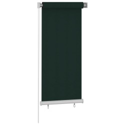 vidaXL Außenrollo 60x140 cm Dunkelgrün HDPE