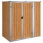 vidaXL Gerätehaus Braun 161x89x161 cm Verzinkter Stahl vidaXL Gerätehaus Braun 161x89x161 cm Verzinkter Stahl