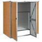 vidaXL Gerätehaus Braun 161x89x161 cm Verzinkter Stahl vidaXL Gerätehaus Braun 161x89x161 cm Verzinkter Stahl